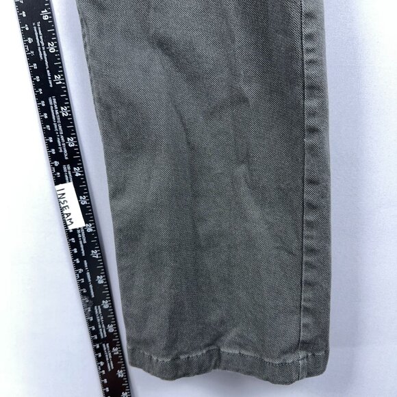 Calvin Klein Slim Straight Leg Jeans Mens Size W32X32L Mid Rise Olive Green - Picture 8 of 13